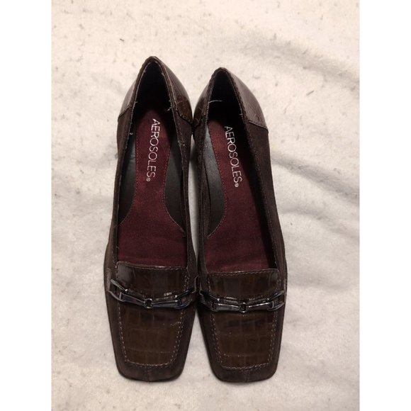 Aerosoles Womens Playfill Brown Leather And Suede Flat Loafer Size 6M - Picture 2 of 9